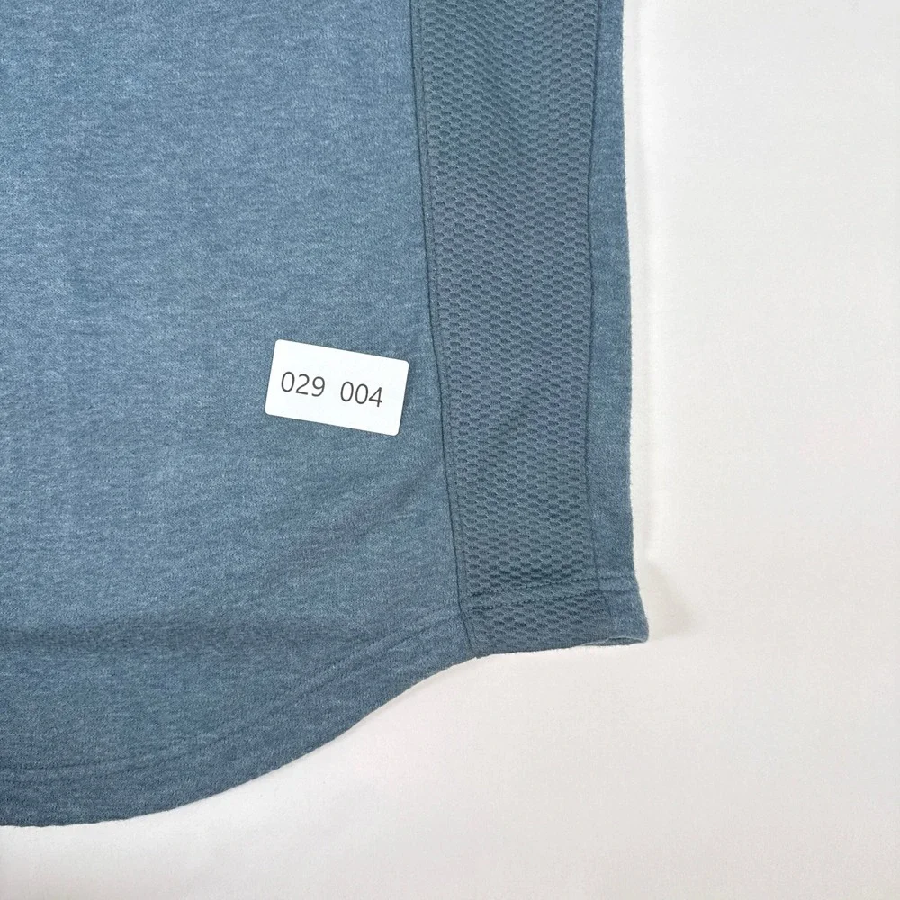 Jordan Hoodie Mens Large Blue Full Zip Textured Panels Athleisure Sporty